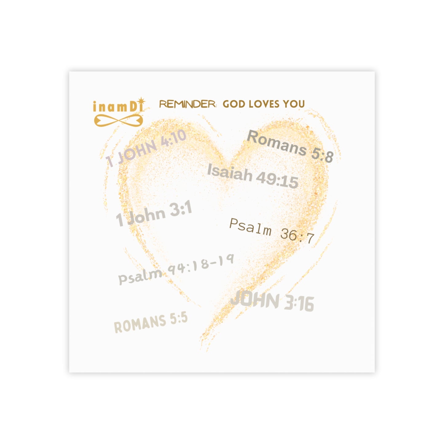 Post-it® Note Pads - Reminder: God loves you