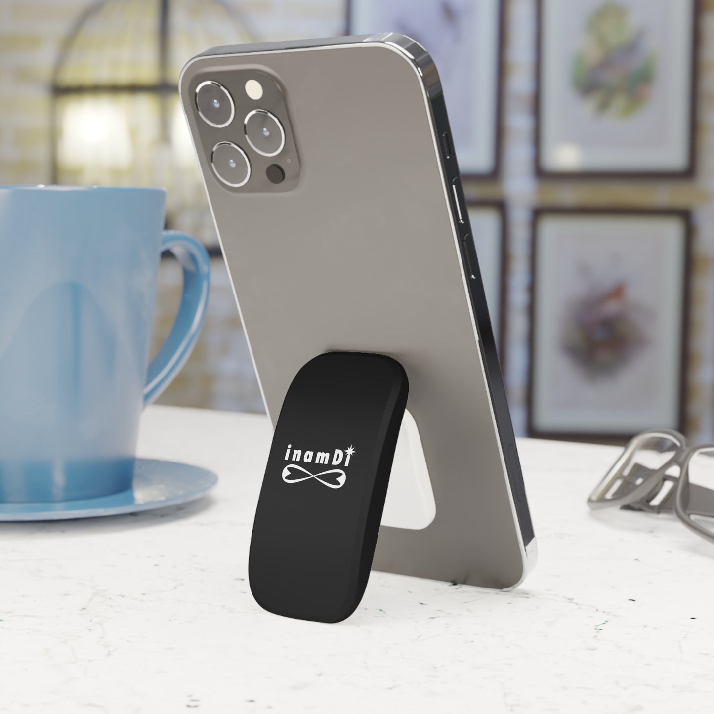 Stylish Phone Grip, Click-On Phone Stand, Mobile Accessory, Minimalist Design, Modern Tech Gift, Perfect for Everyday Use