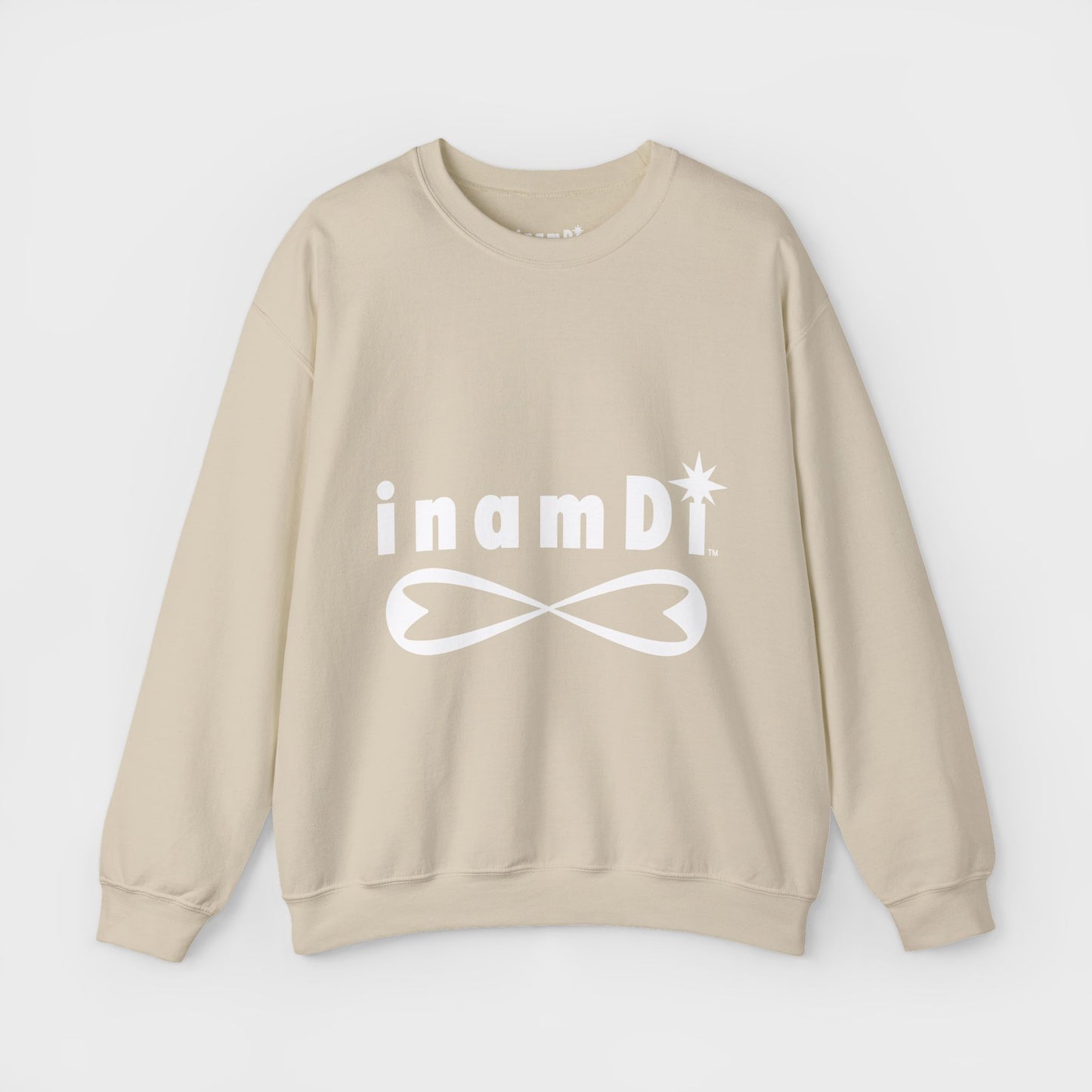 "inamDi" Men's Comfortable Crewneck Sweatshirt with Classic Logo