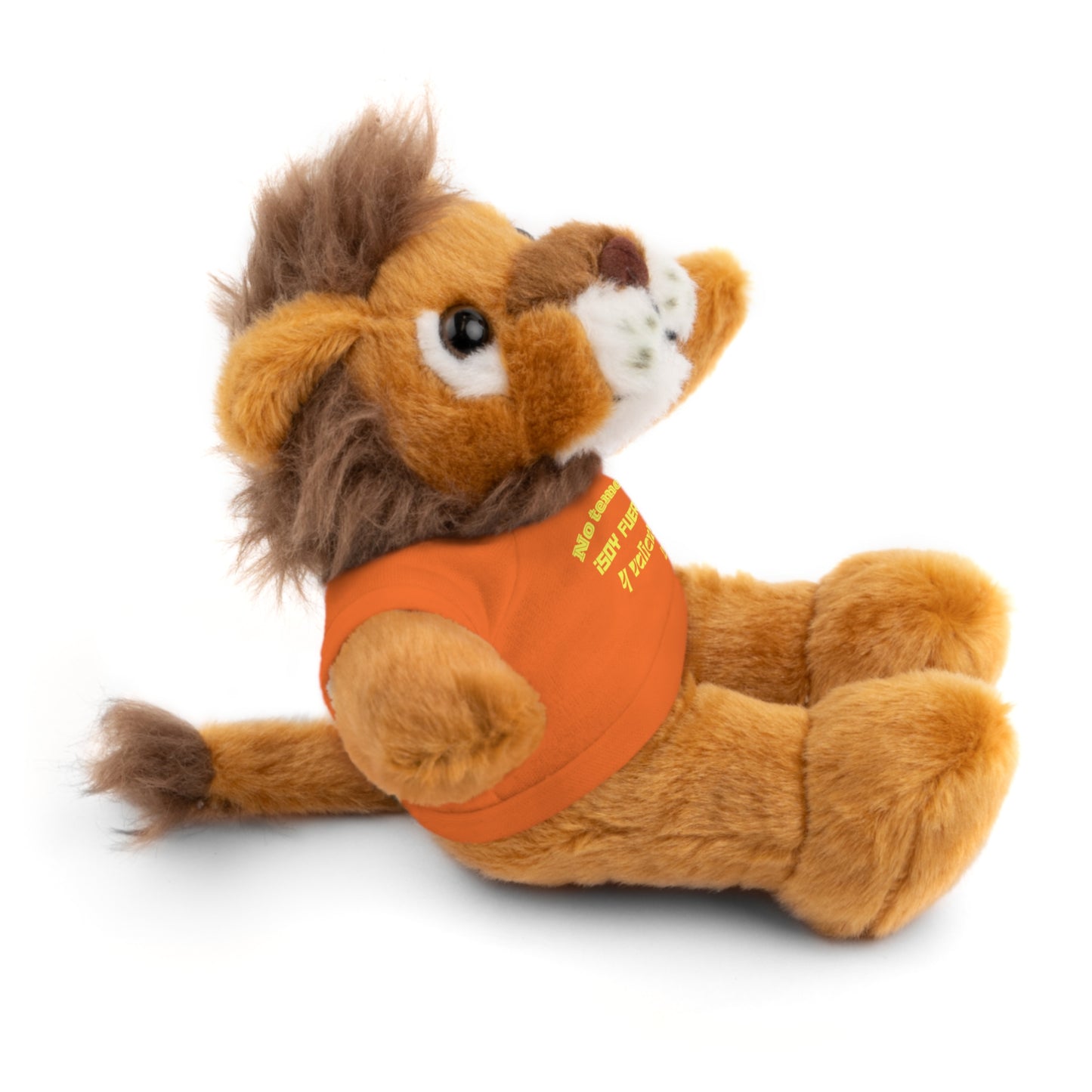 Plush Lion Toy "No temeré, ¡soy fuerte y valiente!"