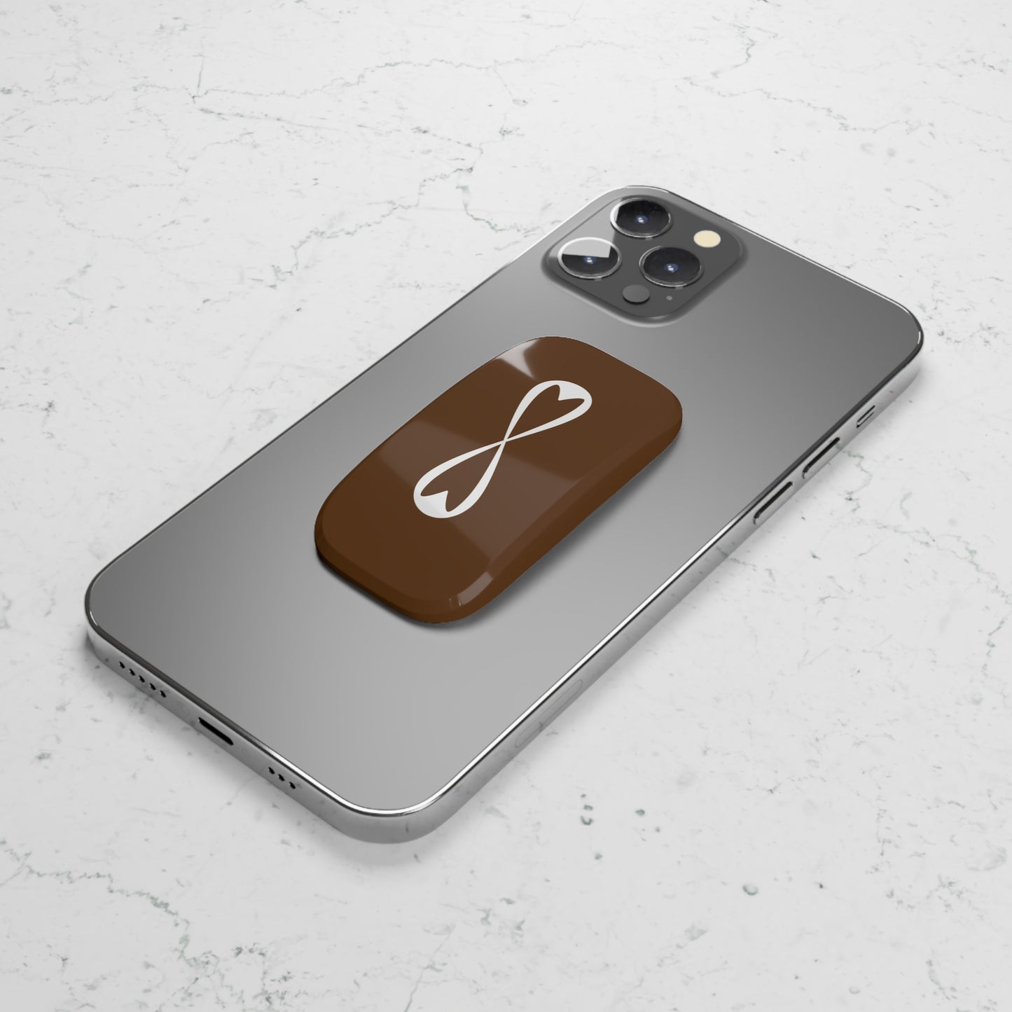 Infinity Love Phone Grip, Phone Stand with Heart Design, Cute Mobile Accessory, Gift for Her, Modern Phone Grip