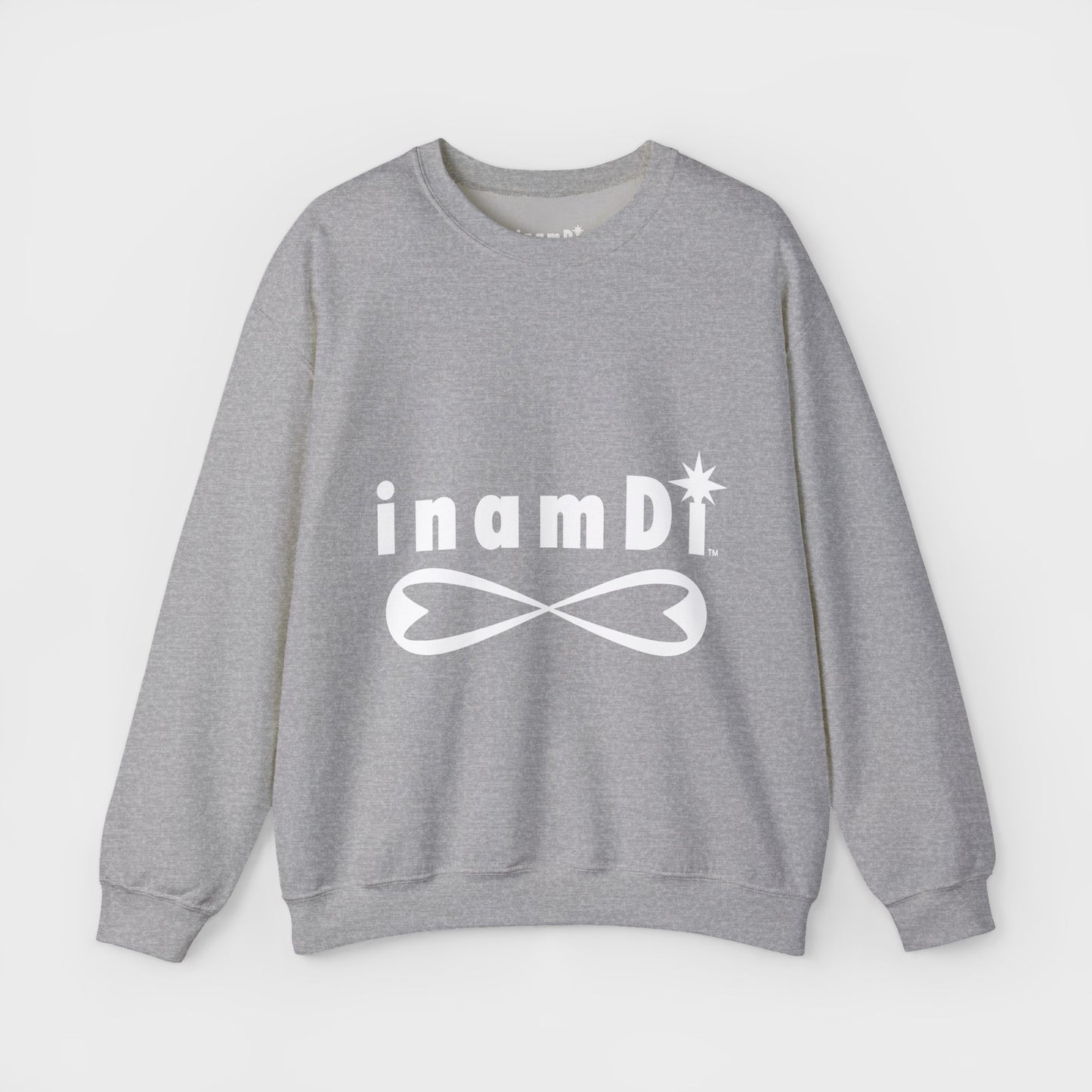 "inamDi" Men's Comfortable Crewneck Sweatshirt with Classic Logo