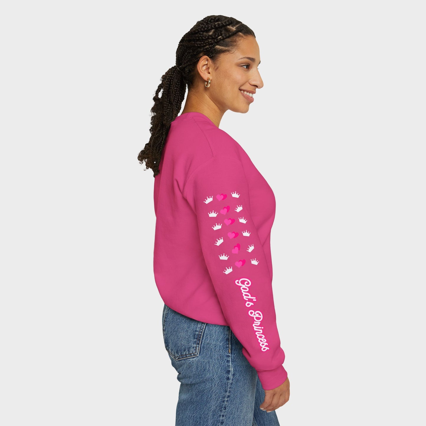 God's Princess Hearts and Crowns Sweatshirt