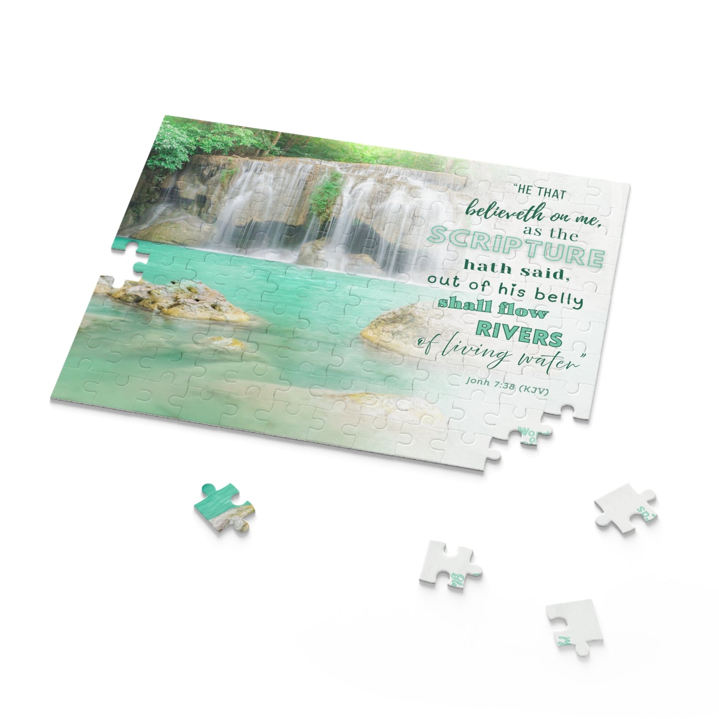 “Rivers of Living Water” Puzzle - "Waterfall" Art - 120, 252, 500 Pieces