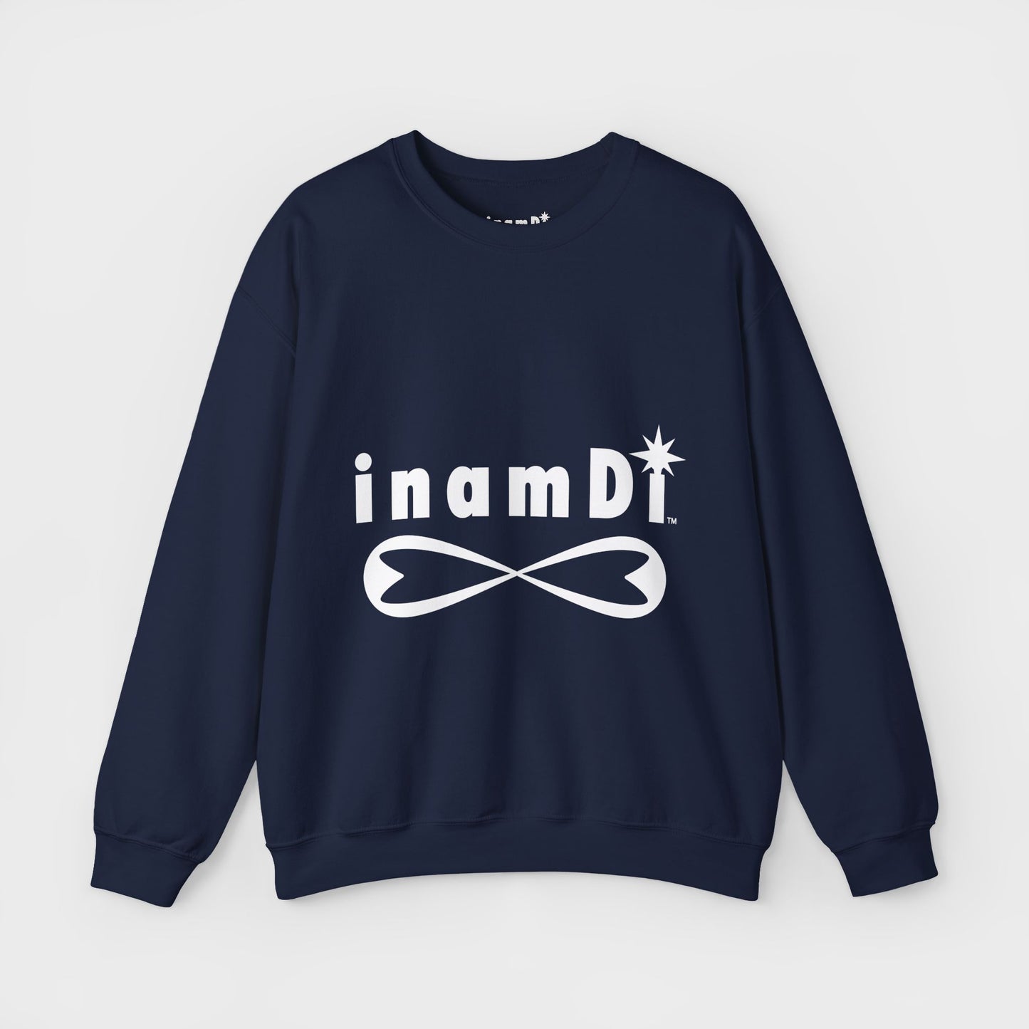 "inamDi" Men's Comfortable Crewneck Sweatshirt with Classic Logo
