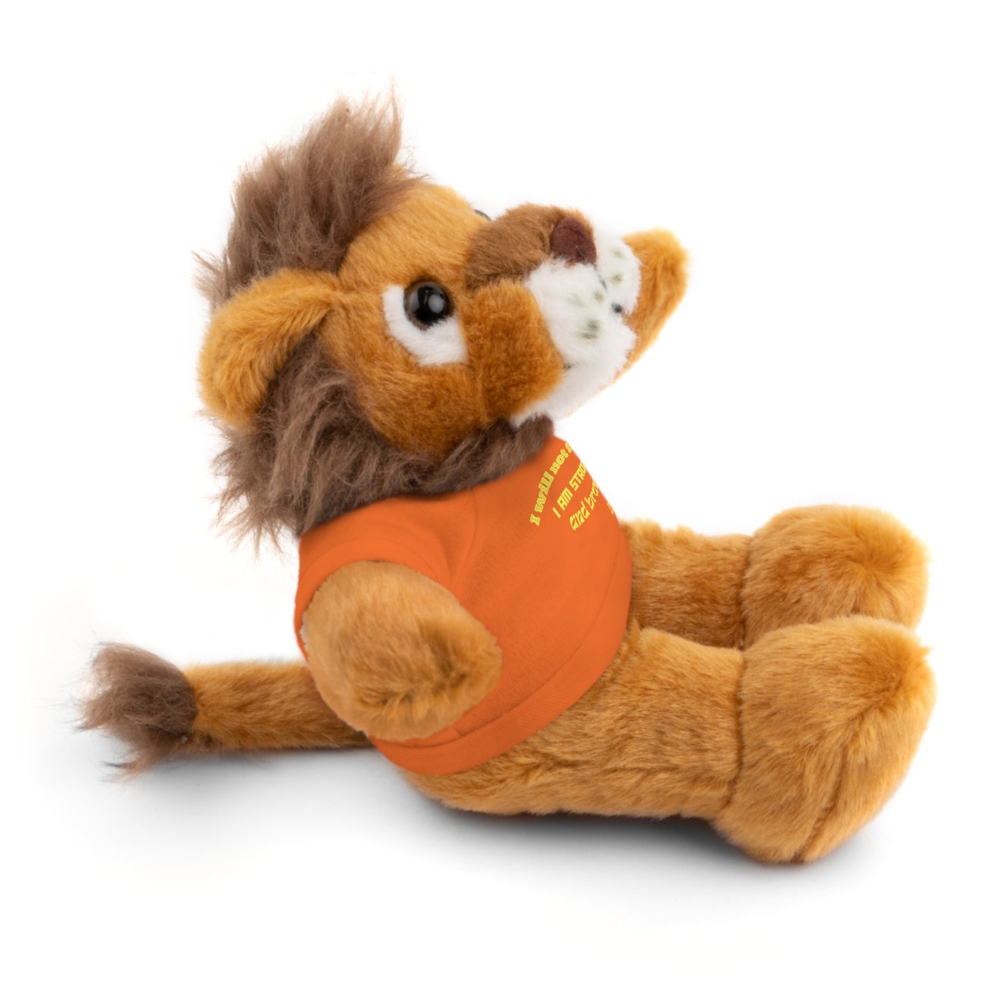 Plush Lion Toy "I will not fear, I am strong and brave!"