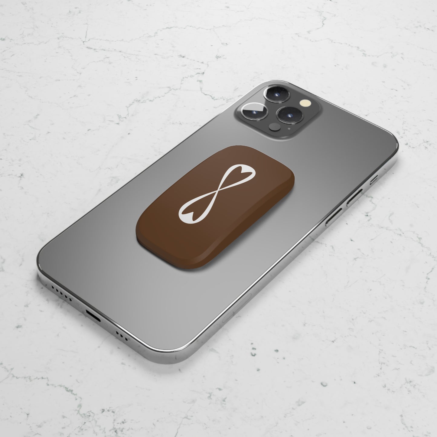 Infinity Love Phone Grip, Phone Stand with Heart Design, Cute Mobile Accessory, Gift for Her, Modern Phone Grip