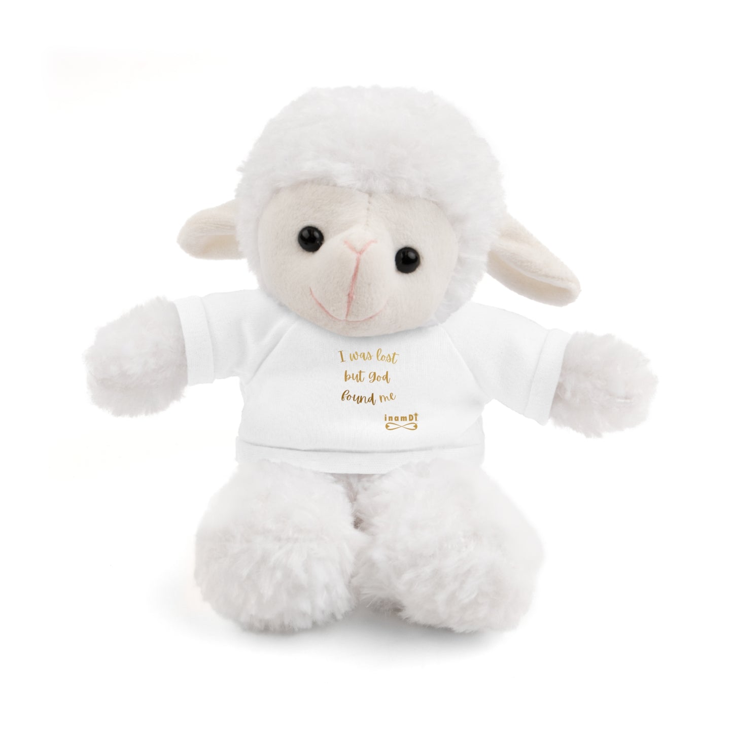 Plush Sheep Toy "I was lost, but God found me"
