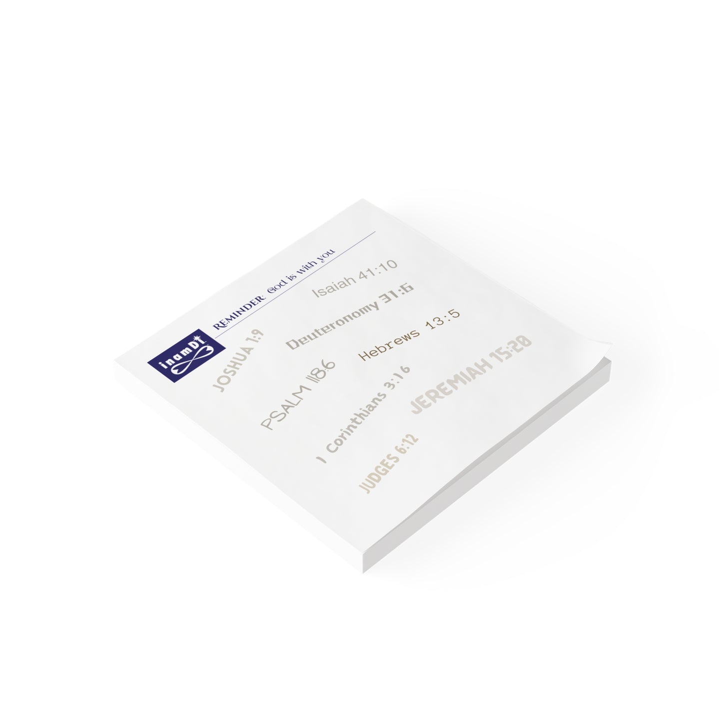 Post-it® Note Pads - Reminder: God is with you
