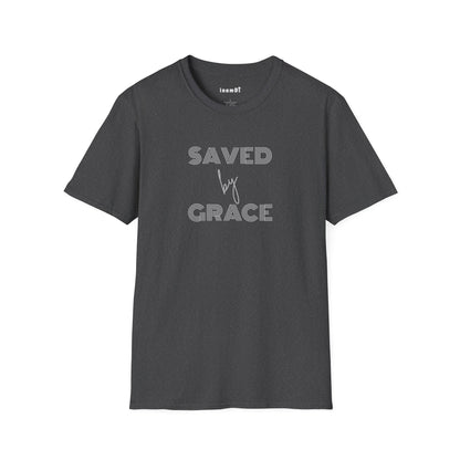 “Saved by Grace” Christian T-Shirt for Men – Inspirational Faith Tee, Everyday Wear or Gift