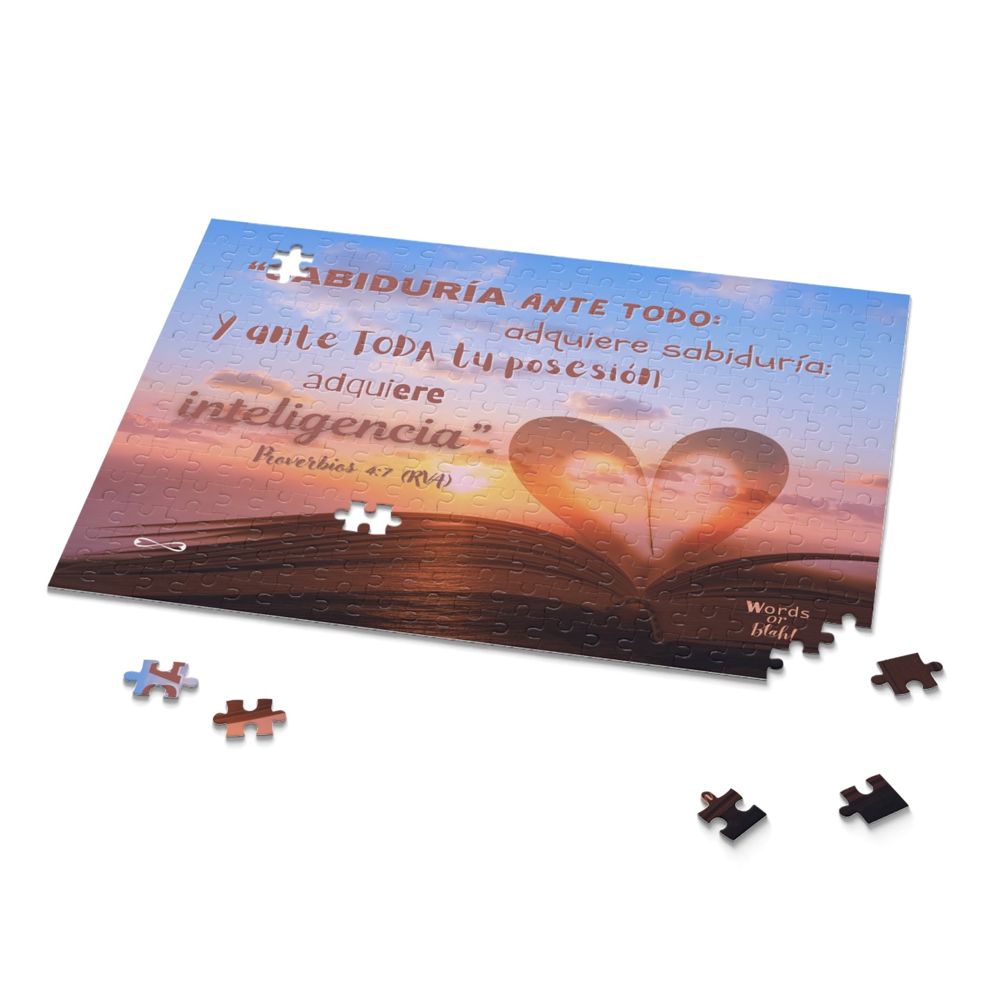 "Adquiere Sabiduría" Puzzle - "Corazón Sabio" Design - 120, 252, 500 Pieces
