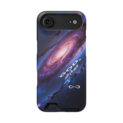 Galaxy Phone Case with Card Holder, Universal Smartphone Accessory, Cosmic Design, Perfect Gift, Stylish Protection, Vibrant Space Theme