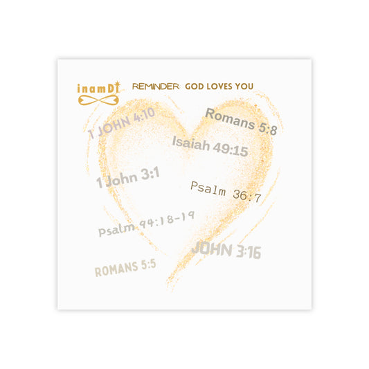 Post-it® Note Pads - Reminder: God loves you