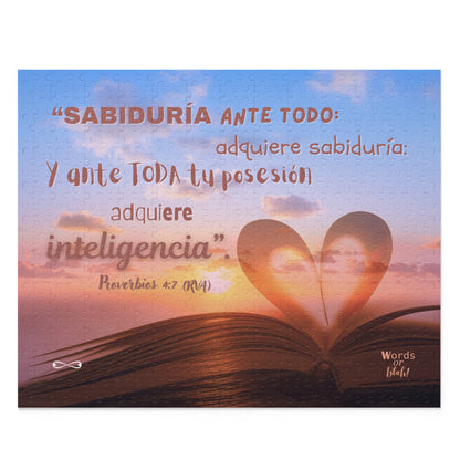 "Adquiere Sabiduría" Puzzle - "Corazón Sabio" Design - 120, 252, 500 Pieces