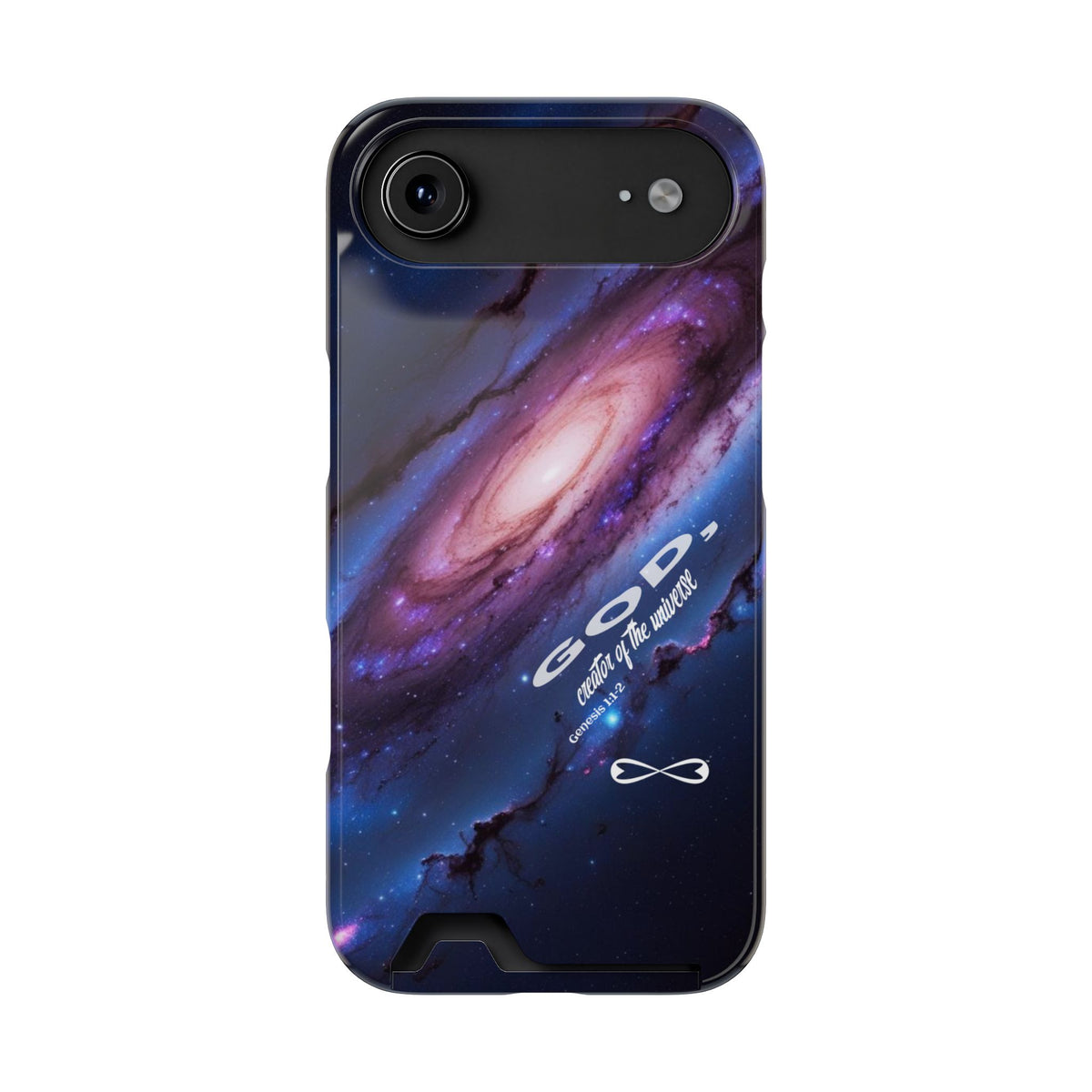 Galaxy Phone Case with Card Holder, Universal Smartphone Accessory, Cosmic Design, Perfect Gift, Stylish Protection, Vibrant Space Theme