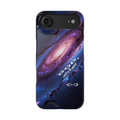 Galaxy Phone Case with Card Holder, Universal Smartphone Accessory, Cosmic Design, Perfect Gift, Stylish Protection, Vibrant Space Theme