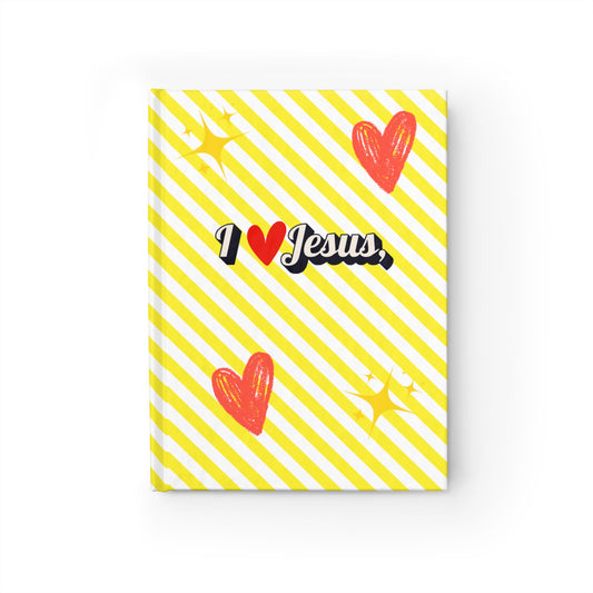 Faith Journal - Ruled Line Hardcover - I Love Jesus Design