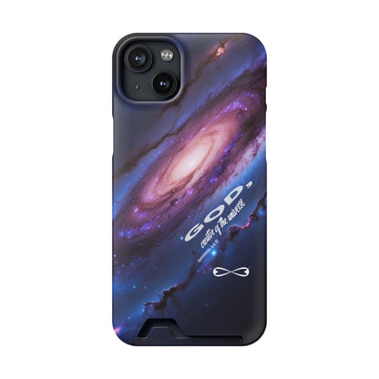 Galaxy Phone Case with Card Holder, Universal Smartphone Accessory, Cosmic Design, Perfect Gift, Stylish Protection, Vibrant Space Theme