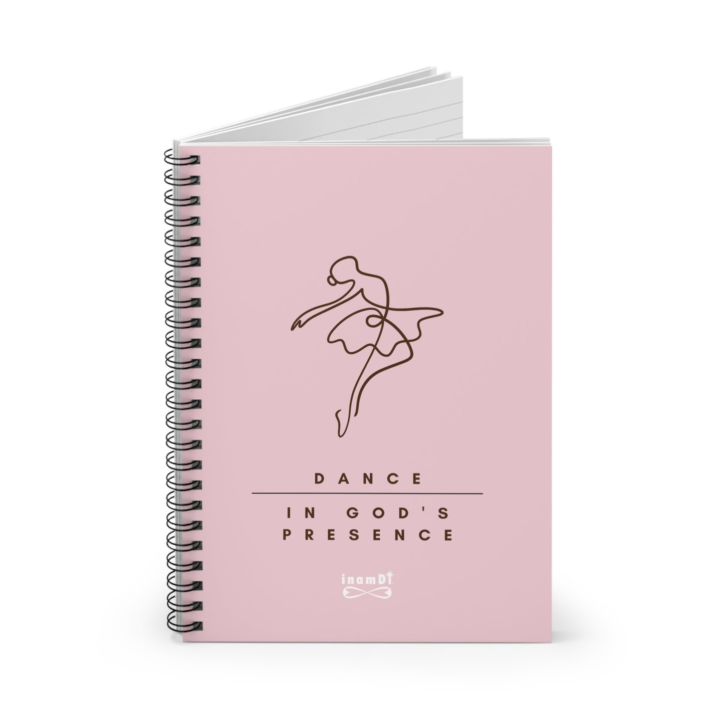Elegant Dance Notebook, Inspirational Journal, Faithful Spiral Notebook, Gift for Dancers, Creative Writing Supplies