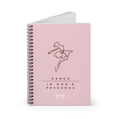 Elegant Dance Notebook, Inspirational Journal, Faithful Spiral Notebook, Gift for Dancers, Creative Writing Supplies