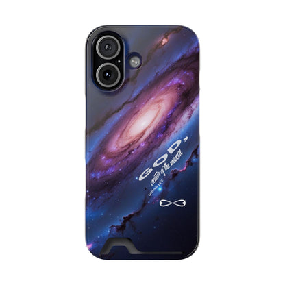 Galaxy Phone Case with Card Holder, Universal Smartphone Accessory, Cosmic Design, Perfect Gift, Stylish Protection, Vibrant Space Theme