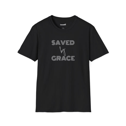 “Saved by Grace” Women’s Softstyle T-Shirt – Inspirational Christian Tee | Faith-Based Apparel for Everyday Wear or Gift