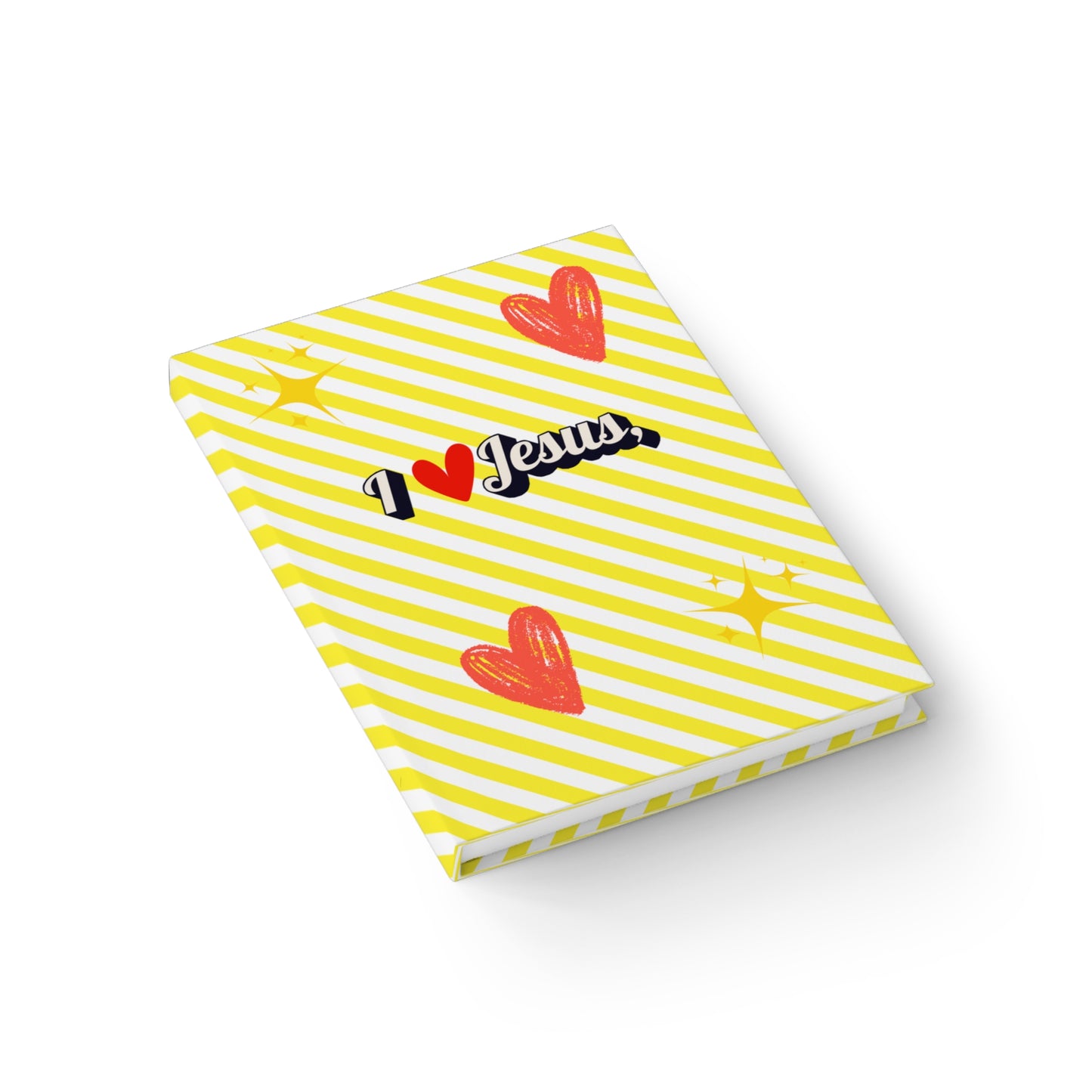 Faith Journal - Ruled Line Hardcover - I Love Jesus Design