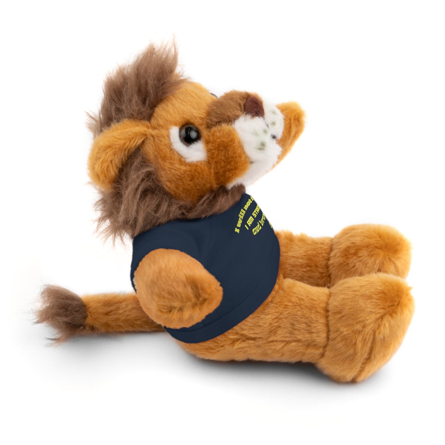 Plush Lion Toy "I will not fear, I am strong and brave!"