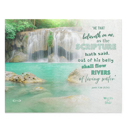 “Rivers of Living Water” Puzzle - "Waterfall" Art - 120, 252, 500 Pieces