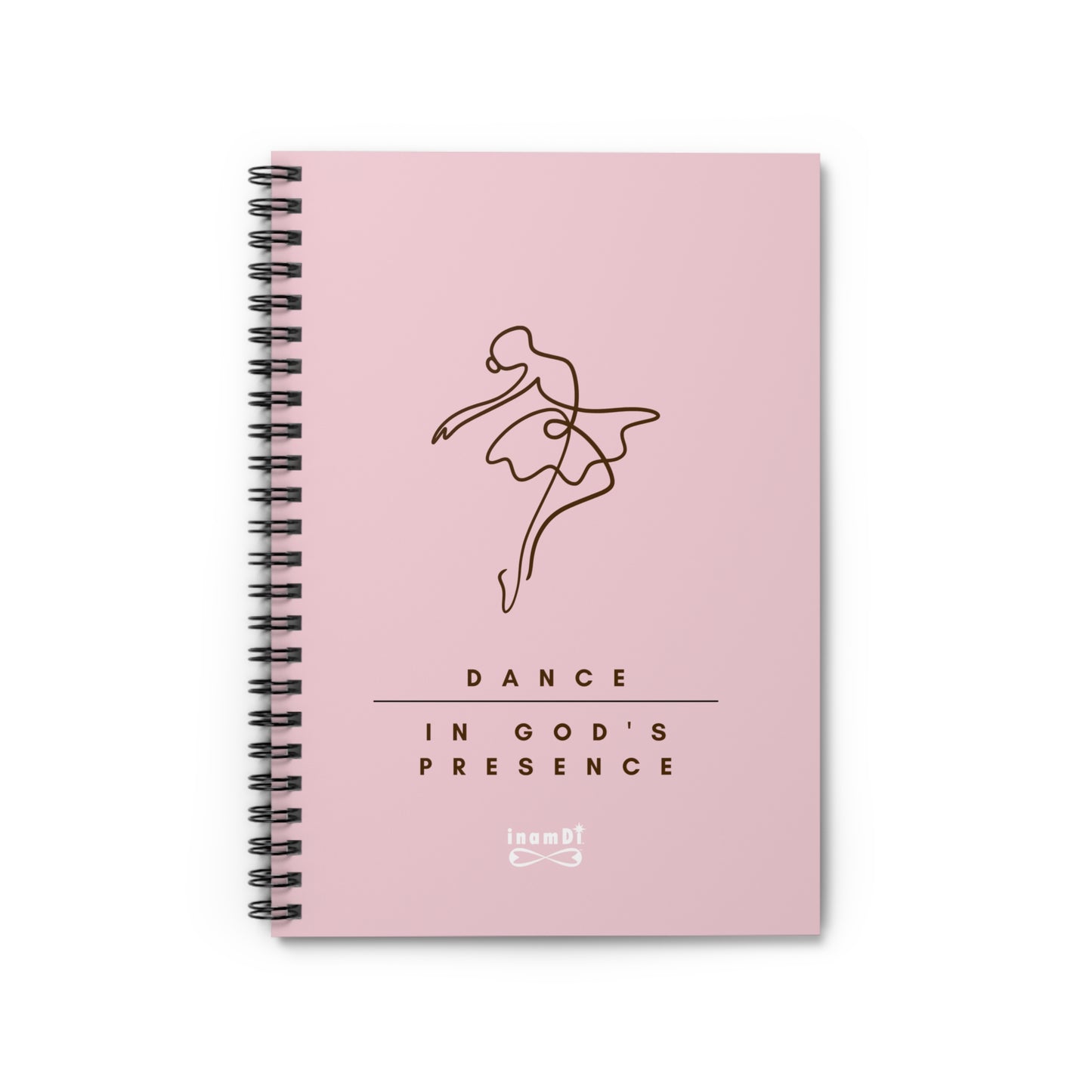 Elegant Dance Notebook, Inspirational Journal, Faithful Spiral Notebook, Gift for Dancers, Creative Writing Supplies
