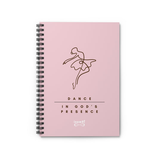Elegant Dance Notebook, Inspirational Journal, Faithful Spiral Notebook, Gift for Dancers, Creative Writing Supplies