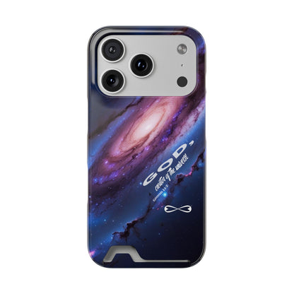 Galaxy Phone Case with Card Holder, Universal Smartphone Accessory, Cosmic Design, Perfect Gift, Stylish Protection, Vibrant Space Theme