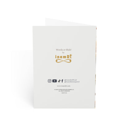 Tarjeta de felicitación de Año Nuevo 2026: Celebración con confeti dorado (paquete de 1, 10, 30 y 50)