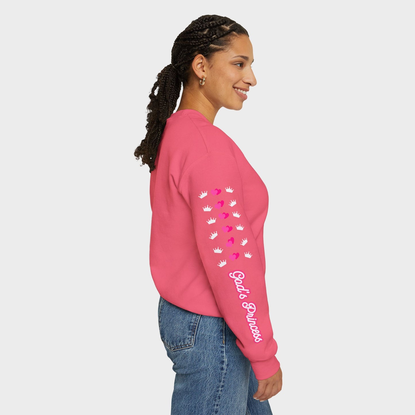 God's Princess Hearts and Crowns Sweatshirt