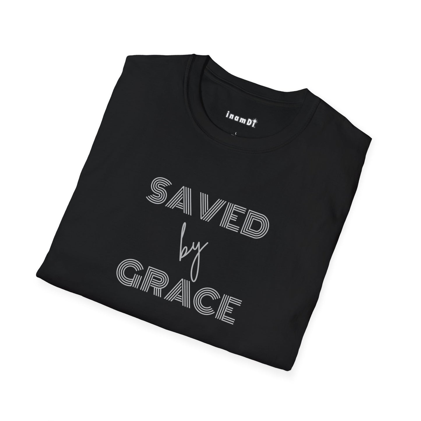 “Saved by Grace” Women’s Softstyle T-Shirt – Inspirational Christian Tee | Faith-Based Apparel for Everyday Wear or Gift