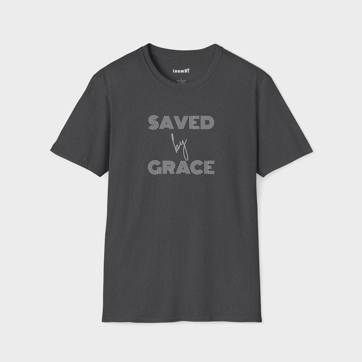 “Saved by Grace” Christian T-Shirt for Men – Inspirational Faith Tee, Everyday Wear or Gift