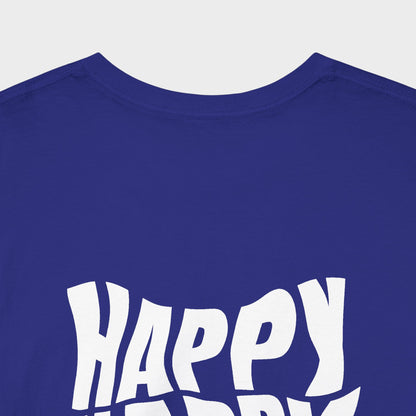 Camiseta Happy Vibes para hombre: un regalo divertido e informal para verano, cumpleaños y celebraciones.