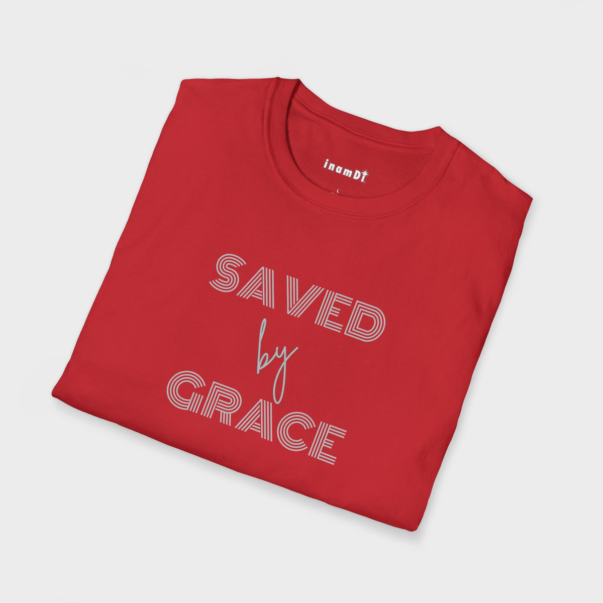 Camiseta suave para mujer "Salvada por la gracia": camiseta cristiana inspiradora | Ropa de fe para uso diario o regalo