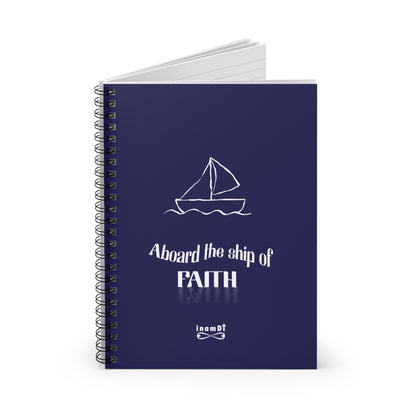 Nautical Faith Spiral Notebook | Inspiring Journal for Dreamers, Perfect Gift for Graduations, Birthdays, and Encouragement