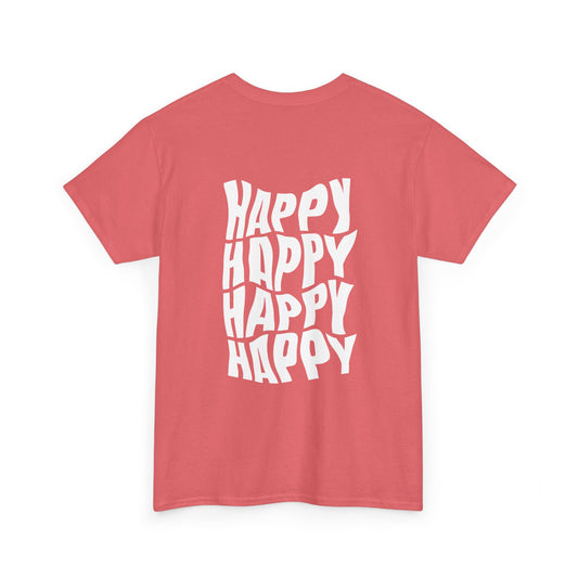 Happy Vibes T-Shirt for Women – Casual Fun for Gifts, Festivals, and Birthdays