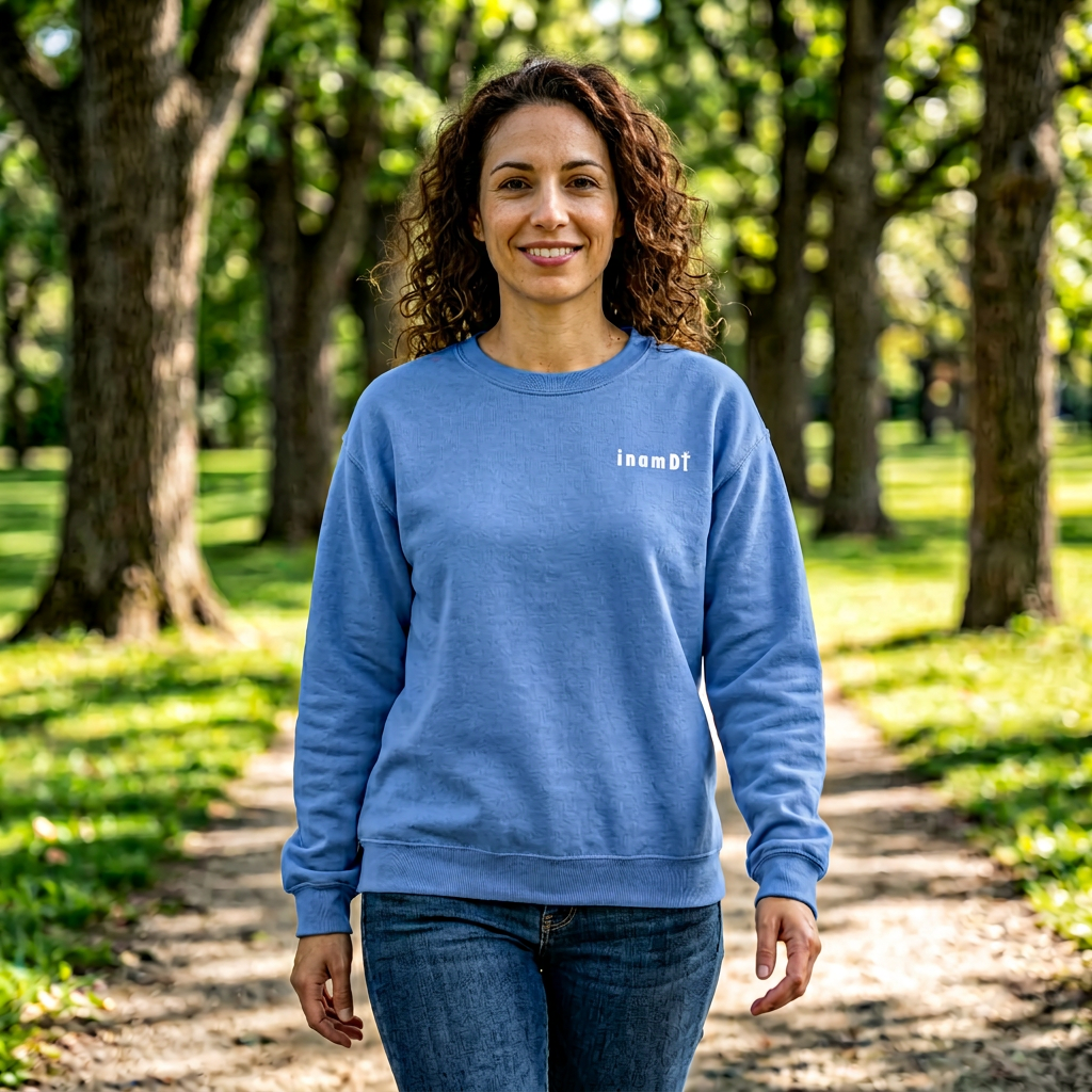 Sudadera de mujer "inamDi", logo pequeño