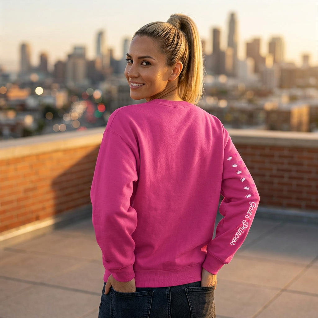 God's Princess Hearts and Crowns Sweatshirt