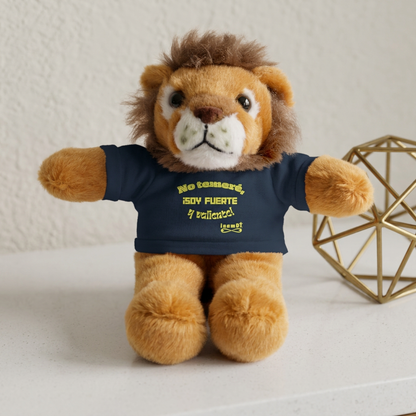 Plush Lion Toy "No temeré, ¡soy fuerte y valiente!"