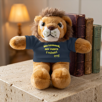 Plush Lion Toy "No temeré, ¡soy fuerte y valiente!"