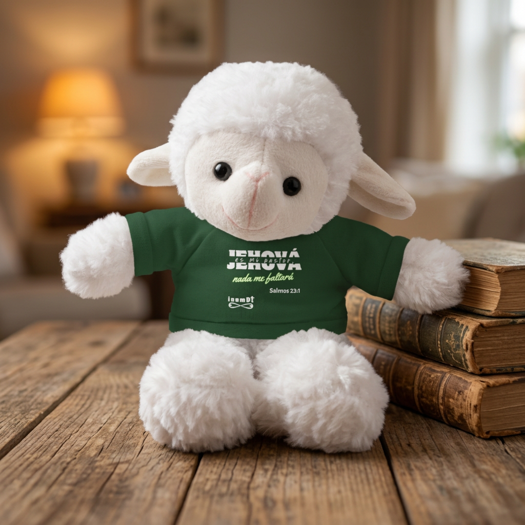 Plush Sheep Toy "Jehová es mi pastor, nada me faltará"