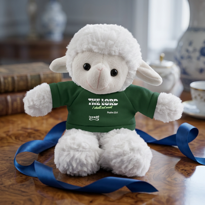 Plush Sheep Toy "The Lord is my shepherd, I shall not want"