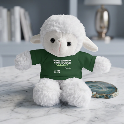 Plush Sheep Toy "The Lord is my shepherd, I shall not want"