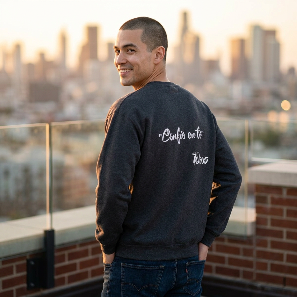 Sudadera para Hombre "Confío en ti" 