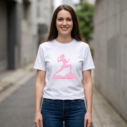 Camiseta de empoderamiento: fuerza, entrenamiento, regalo inspirador, fitness femenino, frases motivacionales
