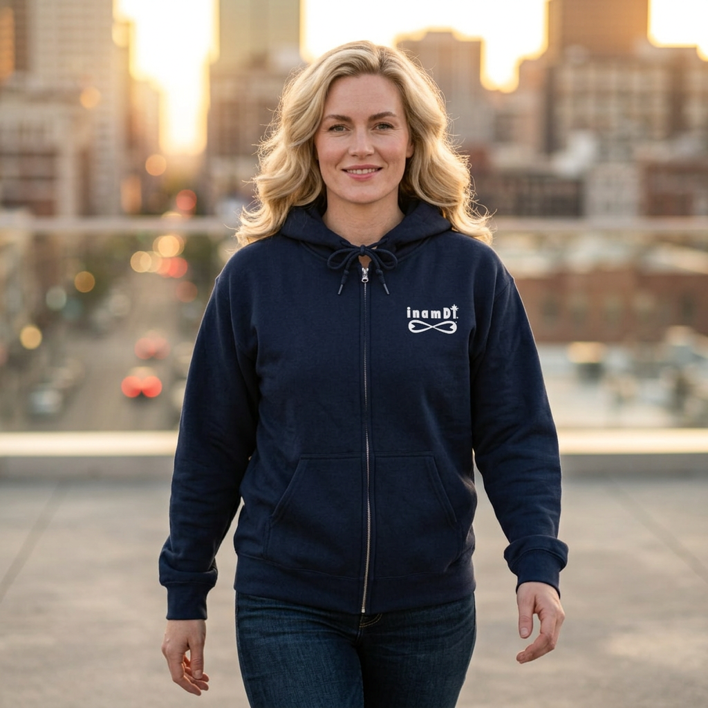 "inamDi" Women's Zip-Up Hoodie